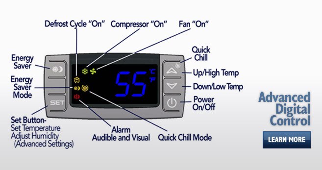 CellarPro Cooling Unit - Control Panel