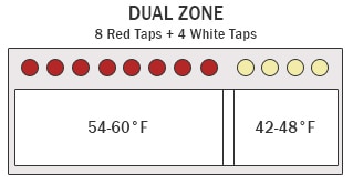 Dual Zone 8 Red 4 White Wine