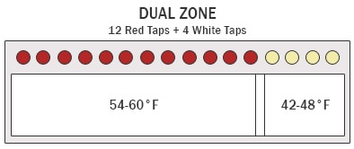 Dual Zone 12 Red 4 White Wine