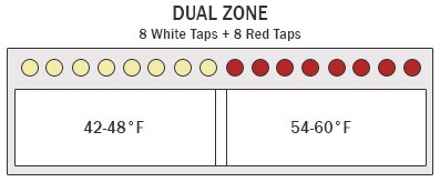 Dual Zone 8 White 8 Red Wine