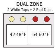 Dual Zone Red & White