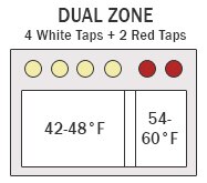 Dual Zone 4 White 2 Red Wine