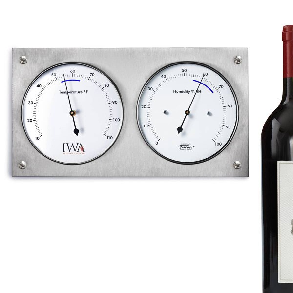 Wine Cellar Hygrometer & Thermometer 9.4 x 5.1 Inch, 140.01 (°F Version)