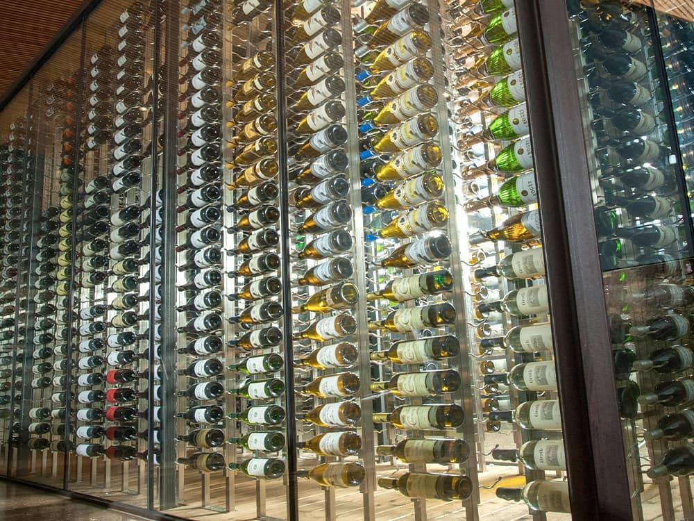 Glass Enclosed Wine Cellar